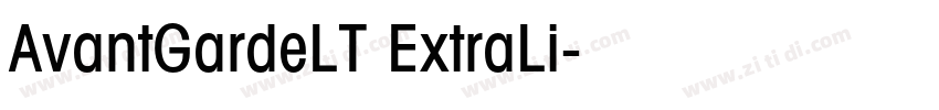AvantGardeLT ExtraLi字体转换